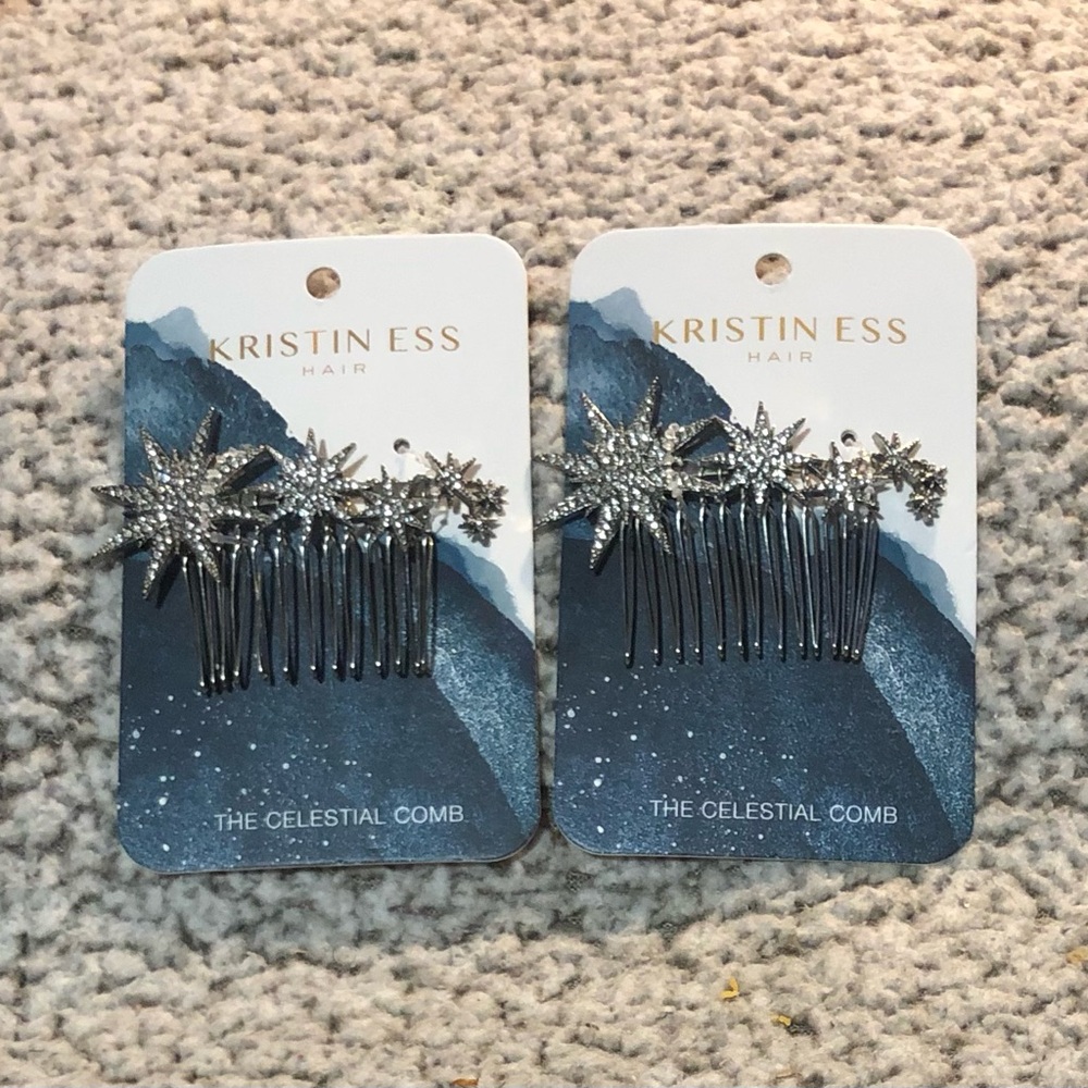 Kirstin Ess Hair - The Celestial Comb The perfect embellished accessory Set of 2